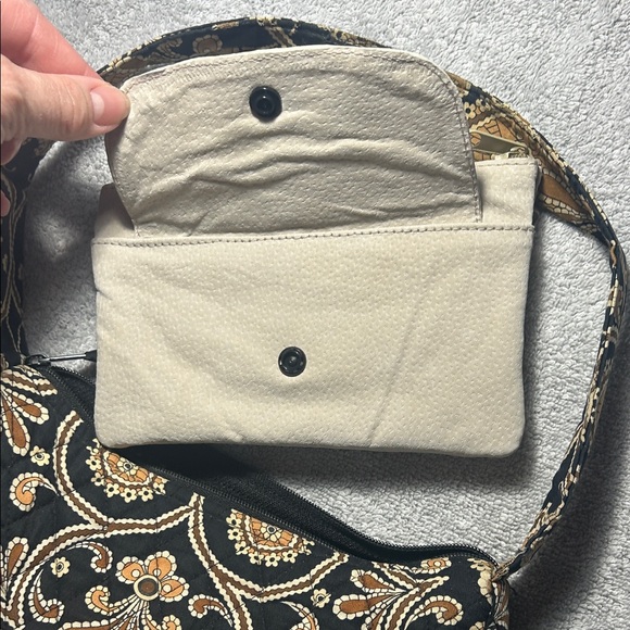 Vera Bradley Black and Copper Patterned shoulder bag with NWOT beige wallet - Picture 9 of 9